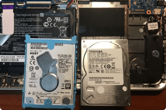 Замена накопителя HDD